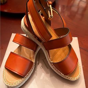 Size 7 1/2 women brown sandals